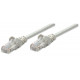 Intellinet Network Patch Cable, Cat5e, 3m, Grey, CCA, U/UTP, PVC, RJ45, Gold Plated Contacts, Snagless, Booted, Lifetime Warranty, Polybag