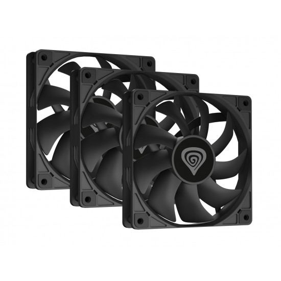 NATEC Oxal 120 Computer case Fan 12 cm Black 3 pc(s)