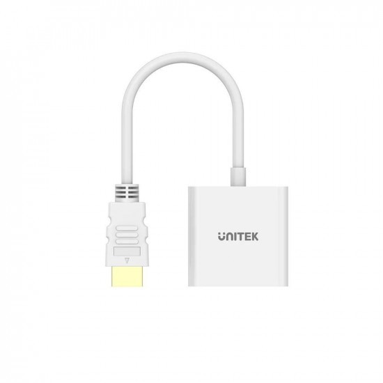 UNITEK HDMI - VGA ADAPTER, FULLHD 60HZ, WHITE, M/F