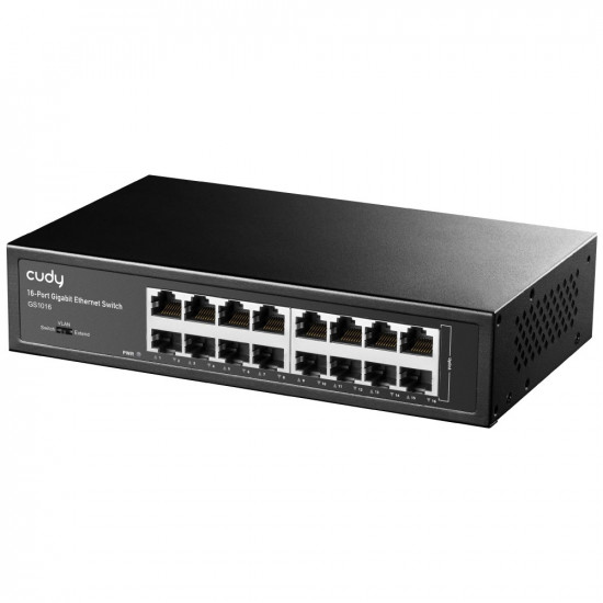 Cudy GS1016 network switch Gigabit Ethernet (10/100/1000) Black