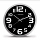 Esperanza EHC013K Wall Clock - Zurich - Black Quartz clock Oval Black, White