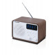 Portable radio with Bluetooth and USB BLAUPUNKT PP7BT, colour: brown wood/white