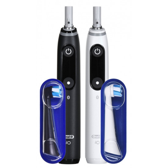 Braun Oral-B iO7 DuoPack Black + White electric toothbrush