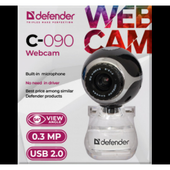 IronKey Defender C-090 webcam 0.3 MP USB 2.0 Black