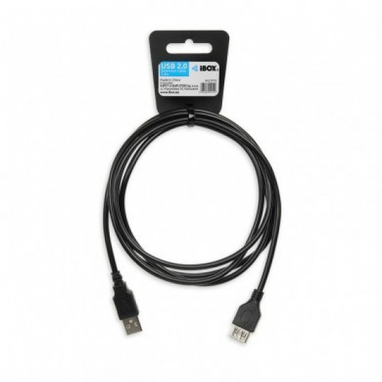 iBox IKU2P18 USB cable 1.8 m USB 2.0 USB A Black