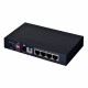 Planet VC-234 network switch Managed Fast Ethernet (10/100) Black 1U