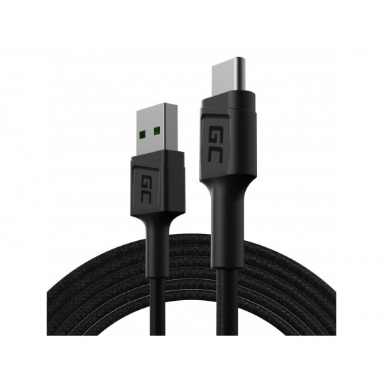 Green Cell KABGC19 USB cable USB 2.0 2 m USB A USB C Black