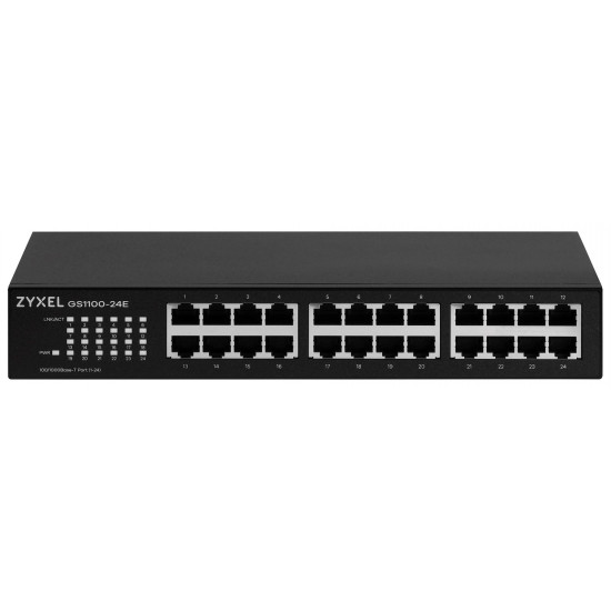 Zyxel GS1100-24E Unmanaged Gigabit Ethernet (10/100/1000) Black