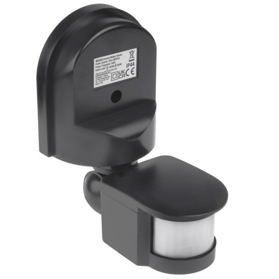 Maclean MCE25 GR Wall-Mounted 180 Motion & Dusk Sensor, 1200W Max, Grey