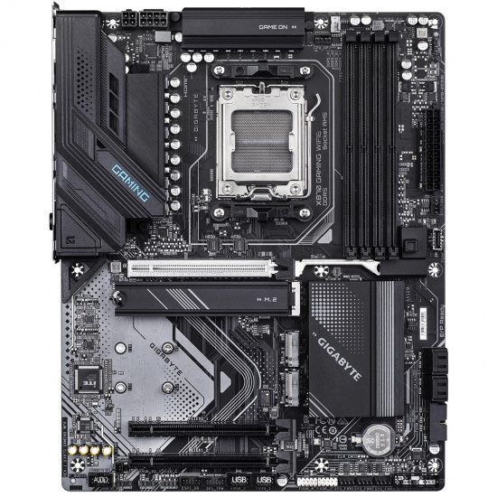 GIGABYTE X870 GAMING WIFI6 Motherboard - Supports AMD Ryzen 9000 CPUs, 8+2+2 phases VRM, up to 8000MHz DDR5 (OC), 1xPCIe 5.0 + 2xPCIe 4.0, Wi-Fi 6, 2.5GbE LAN, USB 4