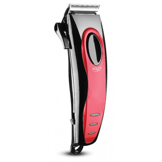 Adler AD 2825 hair trimmers/clipper Black, Red