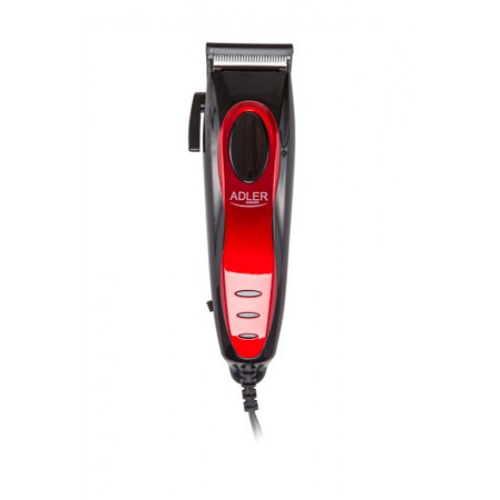 Adler AD 2825 hair trimmers/clipper Black, Red