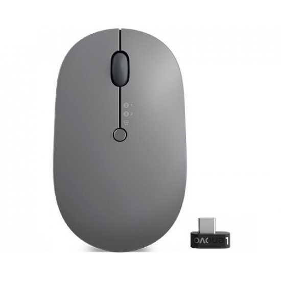 Lenovo Go Multi-Device mouse Office Ambidextrous RF Wireless + Bluetooth Optical 2400 DPI