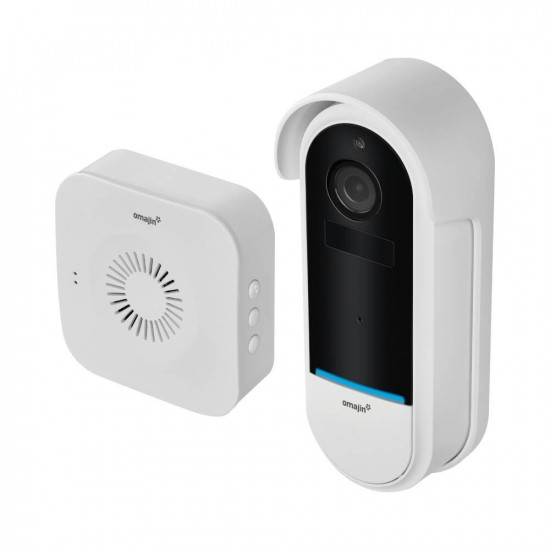 Wireless video doorbell OMAJIN OVD-01-EU White, Black