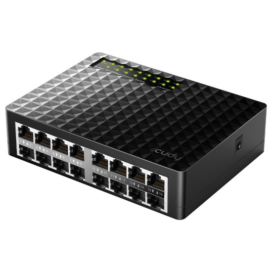 Cudy FS1016D network switch Fast Ethernet (10/100) Black