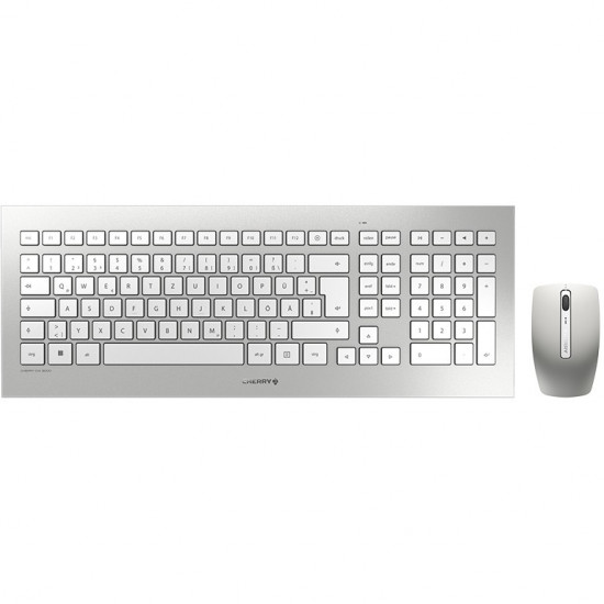 Cherry DW 8000 RF Wireless QWERTZ Deutsch Silber - white Tastatur - Keyboard layout might be German