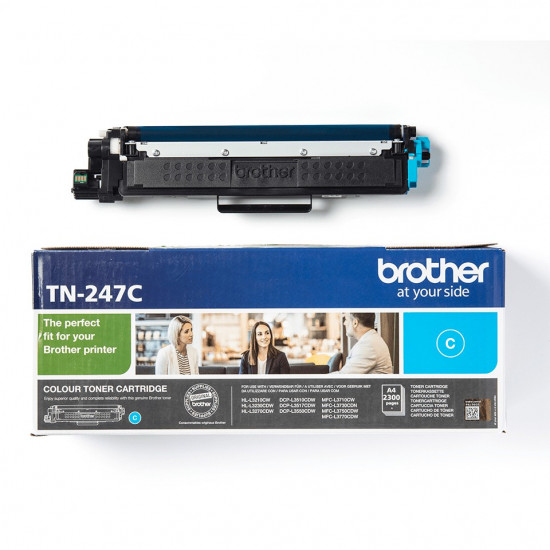 TON Brother Toner TN-247C Cyan bis zu 2.300 Seiten nach ISO/IEC 19798