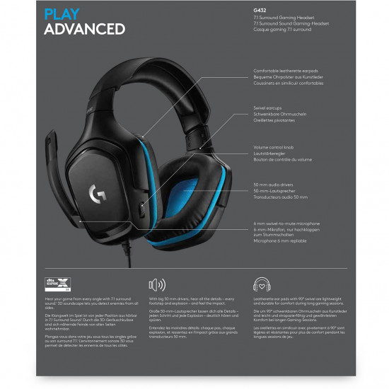 Logitech G432 Gaming Headset