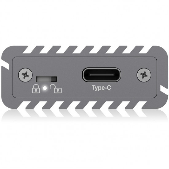 M.2 zu USB 3.1 Host, Aluminium, M-Key Sockel, NVMe RaidSonic