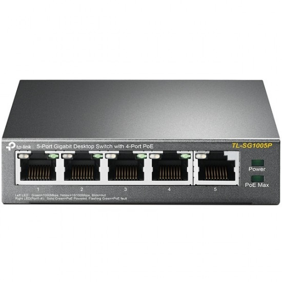 TP-Link TL-SG1005P Metall mit 4 PoE-Ports