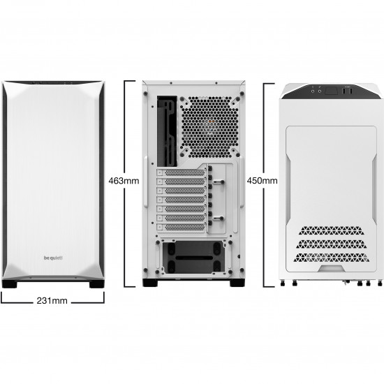 Case|BE QUIET|Pure Base 500 White|MidiTower|Not included|ATX|MicroATX|MiniITX|Colour White|BG035