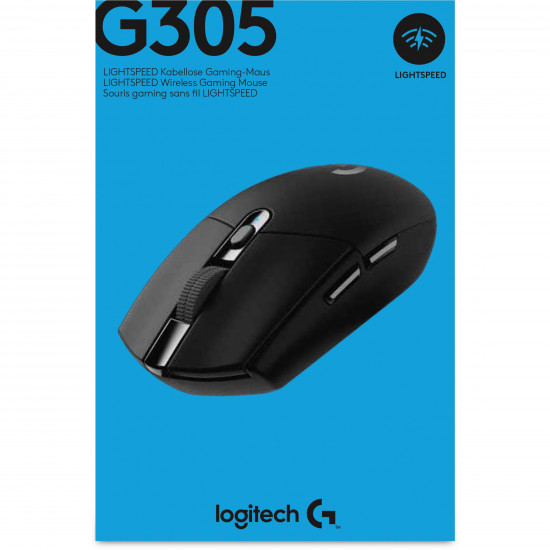 Logitech G305 Lightspeed Wireless Gaming Mouse, black