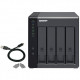 4-Bay QNAP TR-004 - 2.5/3.5 Zoll - Serial ATA II - 0,1,5,10,JBOD - 3.2 Gen 1 (3.1 Gen 1) - USB Typ-C Geh use