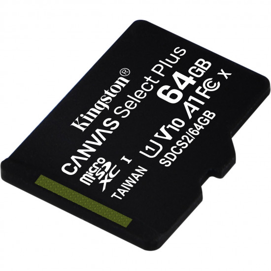 64GB Kingston Canvas Select Plus MicroSDXC 100MB/s +Adapter