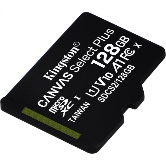 128GB Kingston Canvas Select Plus MicroSDXC 100MB/s +Adapter