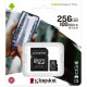 256GB Kingston Canvas Select Plus MicroSDXC 100MB/s +Adapter