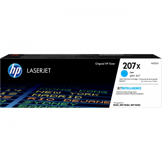 HP Toner 207X W2211X Cyan bis zu 2.450 Seiten