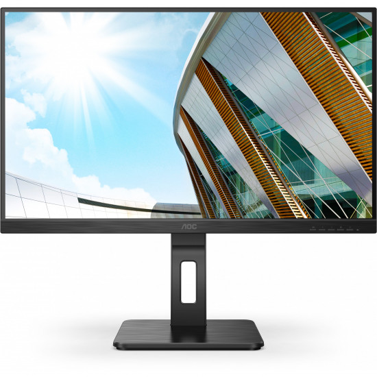 68,6cm/27'' (2560x1440) AOC Q27P2Q 4ms 16:9 USB HDMI DisplayPort Speaker Pivot Quad HD Black