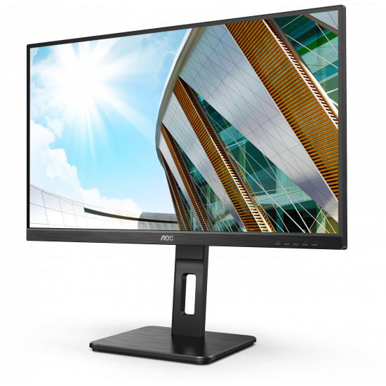 68,6cm/27'' (2560x1440) AOC Q27P2Q 4ms 16:9 USB HDMI DisplayPort Speaker Pivot Quad HD Black