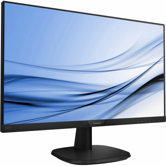 61cm/24'' (1920x1080) Philips V-Line 243V7QDAB 16:9 4ms DVI HDMI USB VGA VESA Speaker Full HD Black