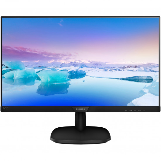 61cm/24'' (1920x1080) Philips V-Line 243V7QJABF 16:9 4ms VGA HDMI DisplayPort VESA Speaker Full HD Black