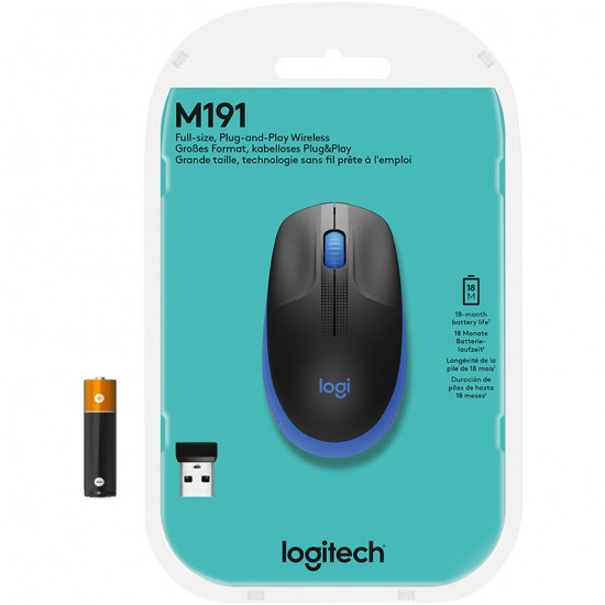 Logitech M190 optisch wireless Blue