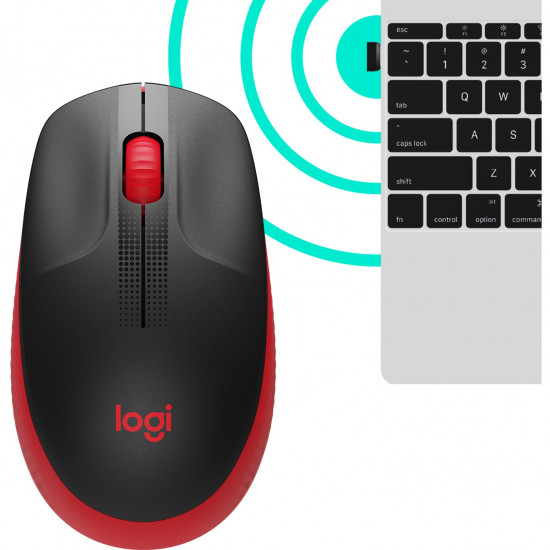 Logitech M190 optisch wireless Red