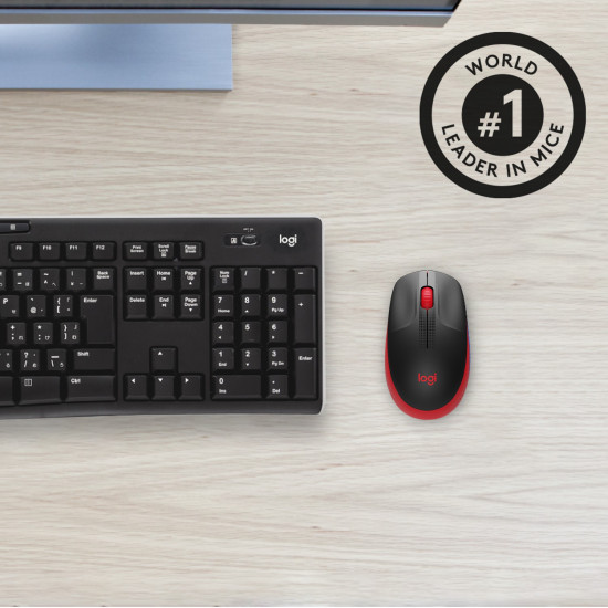 Logitech M190 optisch wireless Red