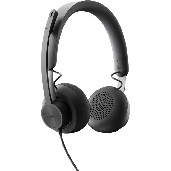 Logitech Headset Zone Wired MSFT Teams on Ear kanbelgebunden USB-C Gray