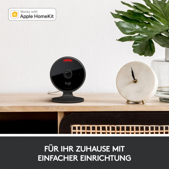 Logitech Cricle View Netzwerkkamera indoor outdoor Bewegungsmelder 1920x1080 Wi-Fi Speaker Black