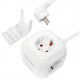 USB Charger Power Cube Steckdose AC 250V 2xUSB 4xSteckdose Kabell nge 1,4m LogiLink White