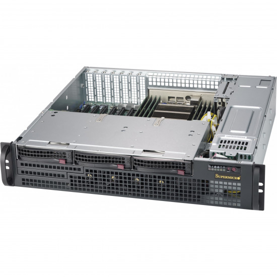 Supermicro SC825M BTQC-R802LPB - Rack-Montage - 2U - verbessertes - erweitertes ATX