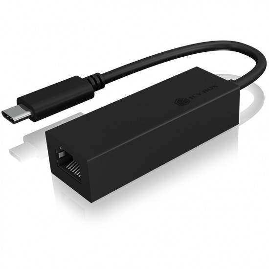 KAB Adapter ICY BOX USB-C Gigabit Ethernet LAN (ST-BU) Black