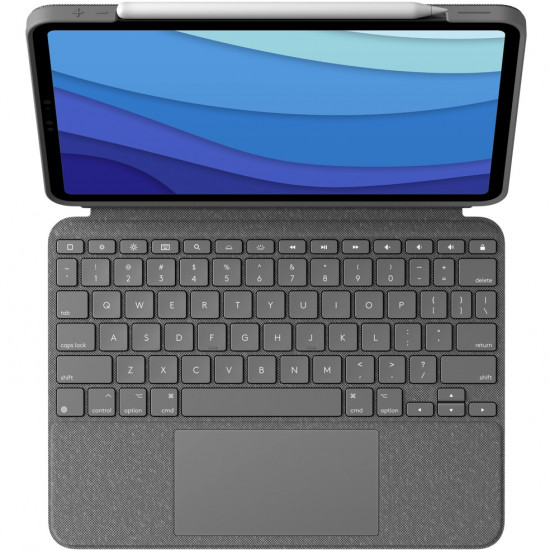 Logitech Combo Touch DE iPad Pro 11 1.Gen. 2.Gen. 3.Gen. - Oxford Gray