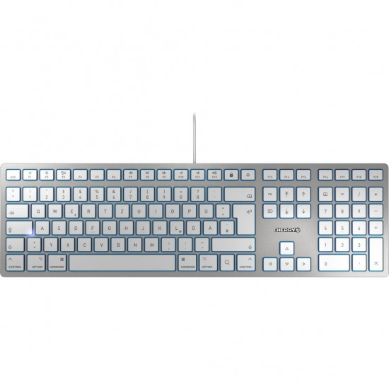 Cherry KC 6000 SLIM FOR MAC USB Silber - Keyboard layout might be German