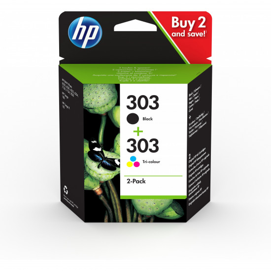 TIN HP Tinte 303 3YM92AE Multipack Schwarz & Color (Cyan/Magenta/Gelb)