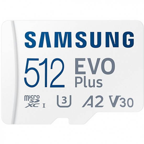 512GB Samsung EVO Plus MicroSDXC 130MB/s +Adapter