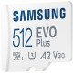 512GB Samsung EVO Plus MicroSDXC 130MB/s +Adapter