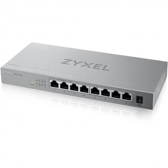 ZYXEL MG-108 8 PORTS DESKTOP 2,5G MULTIGIG UNMANAGED SWITCH