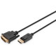 DisplayPort DVI 24+1 (ST-ST) 2m Digitus Black